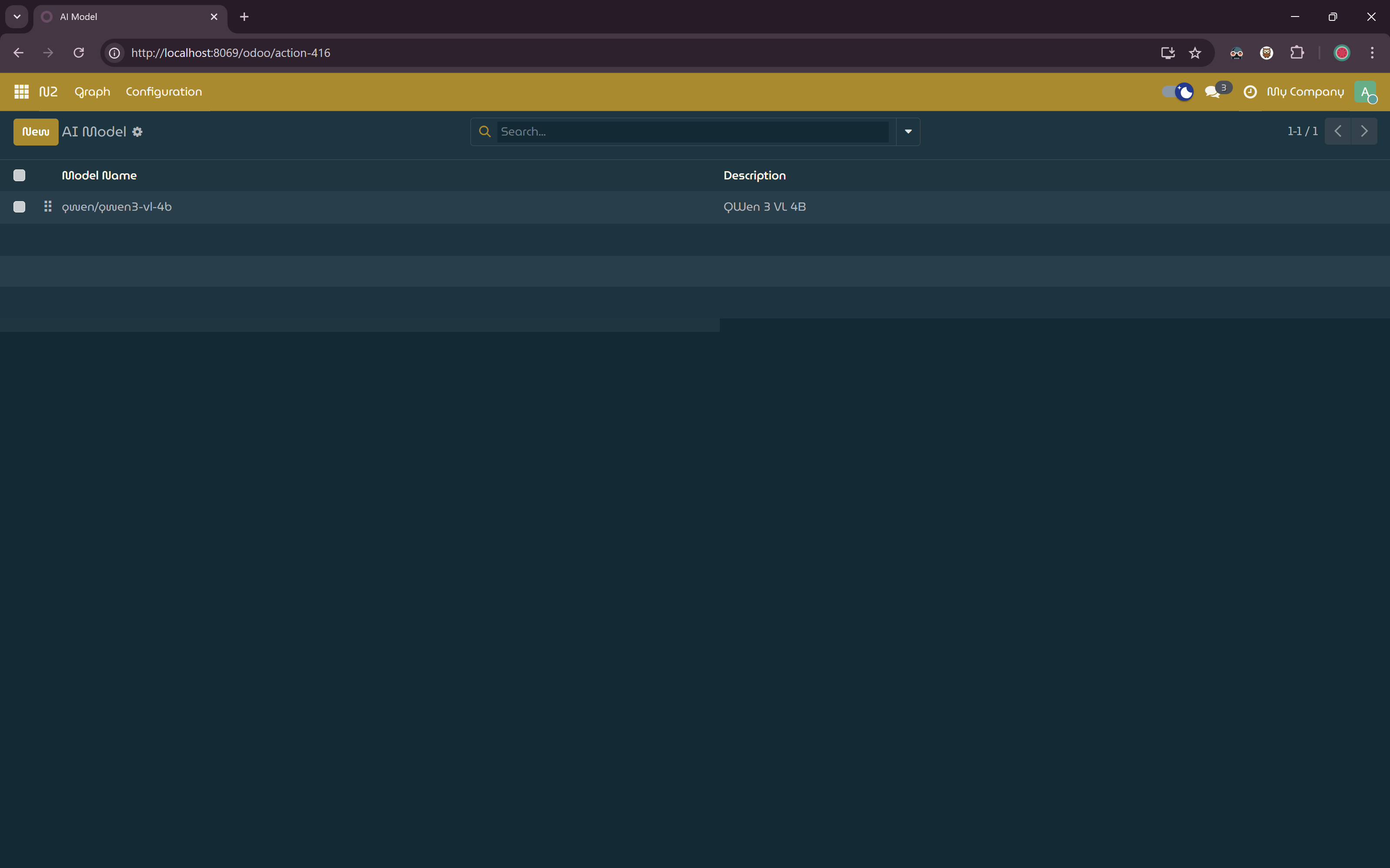 AI Model Registration.